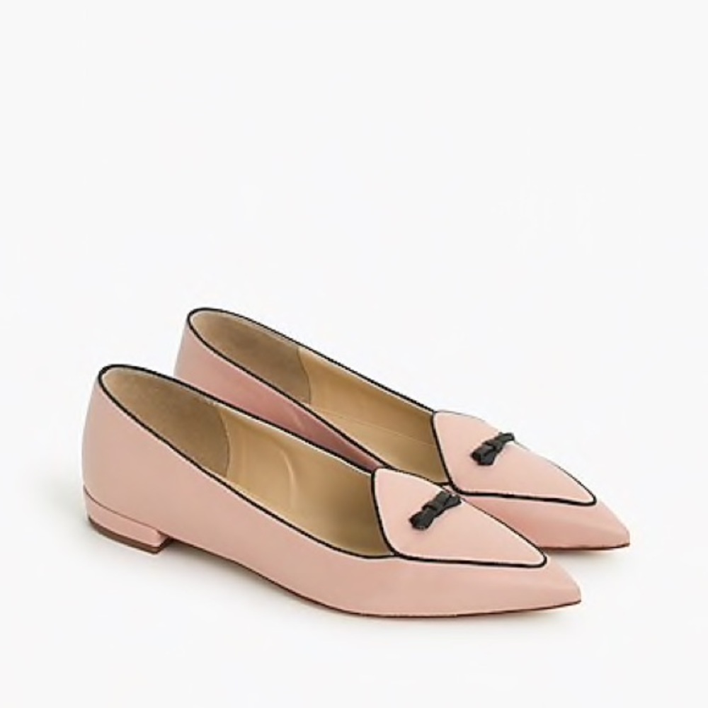 J.Crew Pink Two Tone Pointed Toe Loafer
